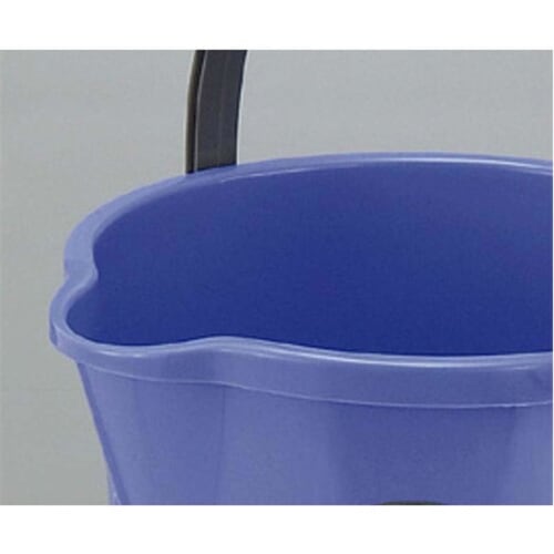 Fudo Giken Benrikko Bucket, 10L, Blue, with Measuring Tape, Spout, Soft-Touch Handle, 32cm W x 31cm D x 27.7cm H, F14304, Made in Japan