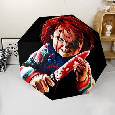 1pc Chucky2 Umbrella, Sun Protection, And UV Shielding. It Has Eight Sturdy Ribs for Outdoor Use And Perfect Gift