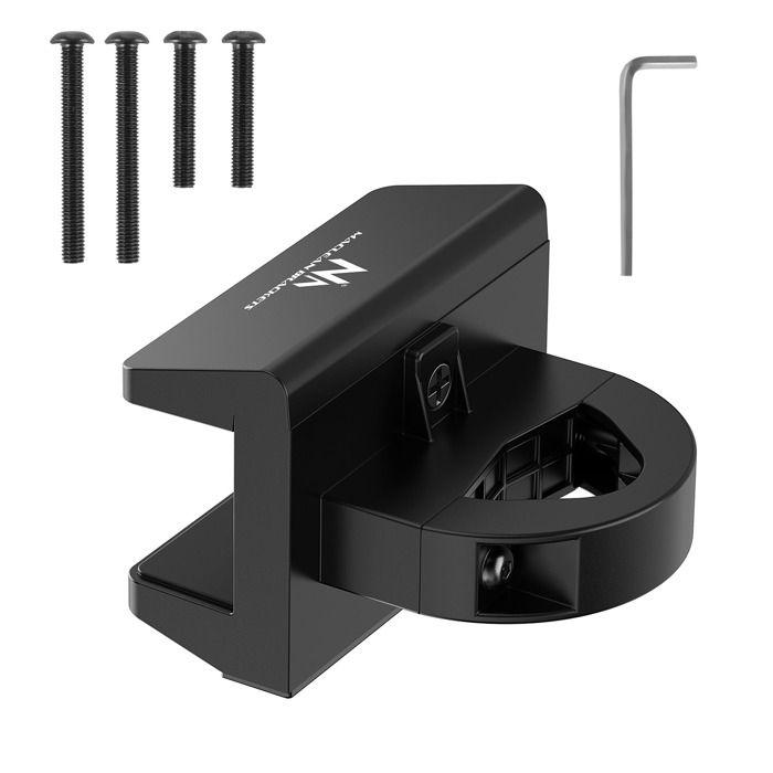 Support de barrette d'alimentation - maclean - mc-994 - universel - installation facile - couleur noire