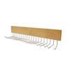 Tie Rack Wall Mounted Belt Pendant Storage Works Tie Rack with 20 Hooks Wooden Metal Belt Rack Organizer Men Tie Belt Hangers