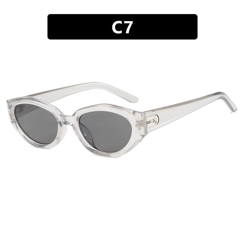 2024 Vintage Cat Eye Women Luxury Sunglasses Fashion Brand Designer Shades UV400 Men Trending Punk Rivets Sun Glasses