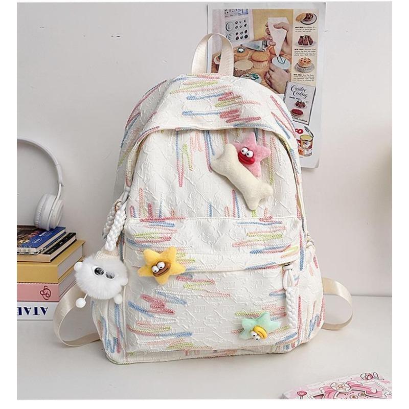 Cute schoolbag junior high school girls high value niche style college students design sense travel shoulders