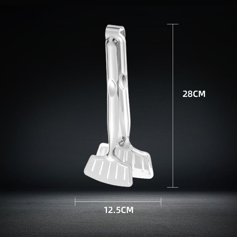 

HANYANG Зажим для жарки рыбы из нержавеющей стали, зажим для стейка, многофункциональный зажим для жарки еды, зажим для барбекю, зажим для еды в супермаркете, хлеба 28cmx12.5cm