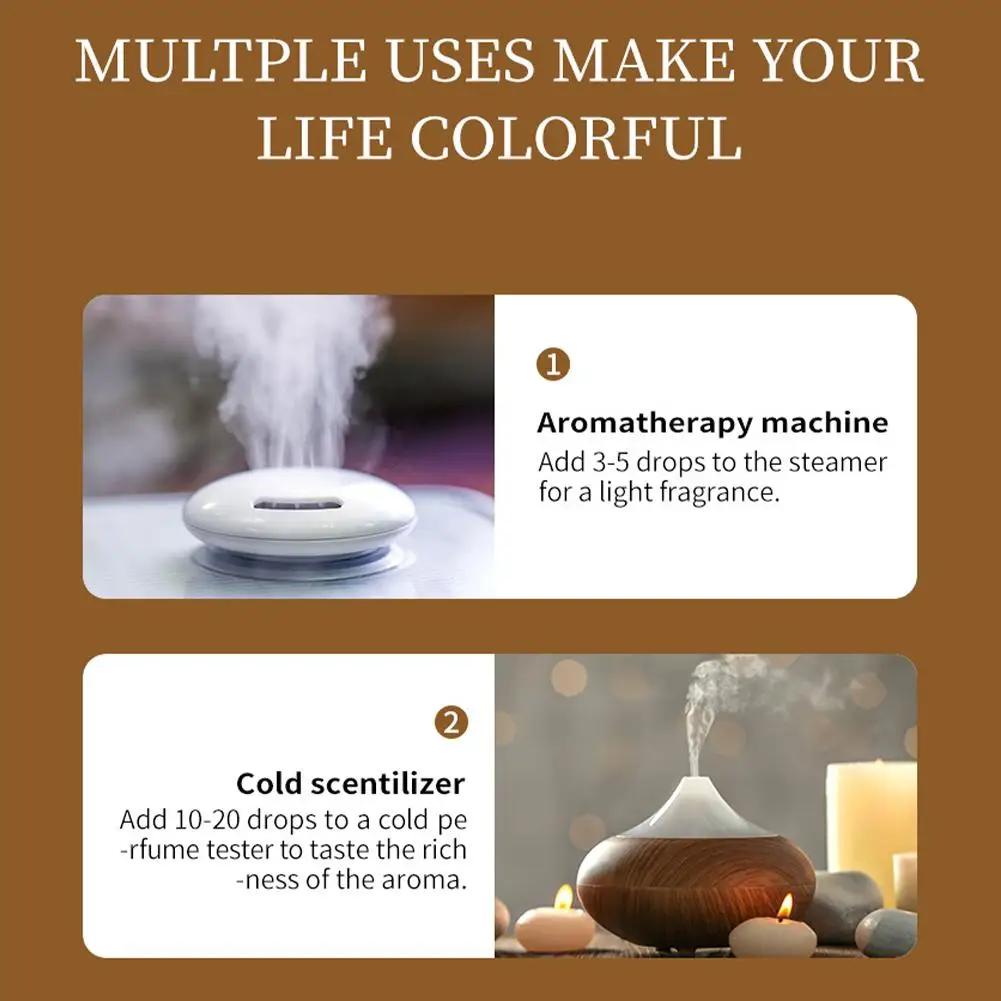 10ml Aromatherapy Essential Oil Diffuser Natural Fragrance Car Perfume Compatible with Air Humidifiers for Home Auto Scents