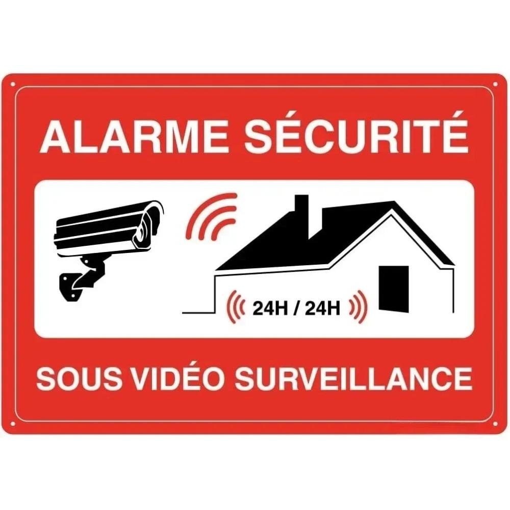 Heavy Duty Aluminum Security Sign Surveillance Private Property No Trespassing' Warning Plaque for Warehouse