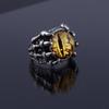 Retro Devil Eye Dragon Claw Large Ring For Men Punk Gothic Rock Hiphop Adjustable Open Ring Biker  Accessories Man Gift
