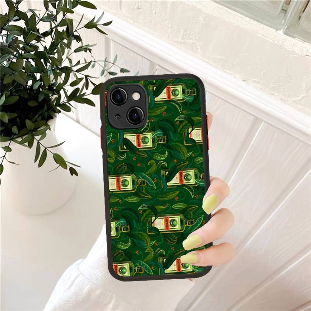 Classic J-Jager-Meister Phone Case For IPhone 14 11 12 13 Mini Pro Max 8 7 Plus X XR XS MAX Translucent Matte Cover
