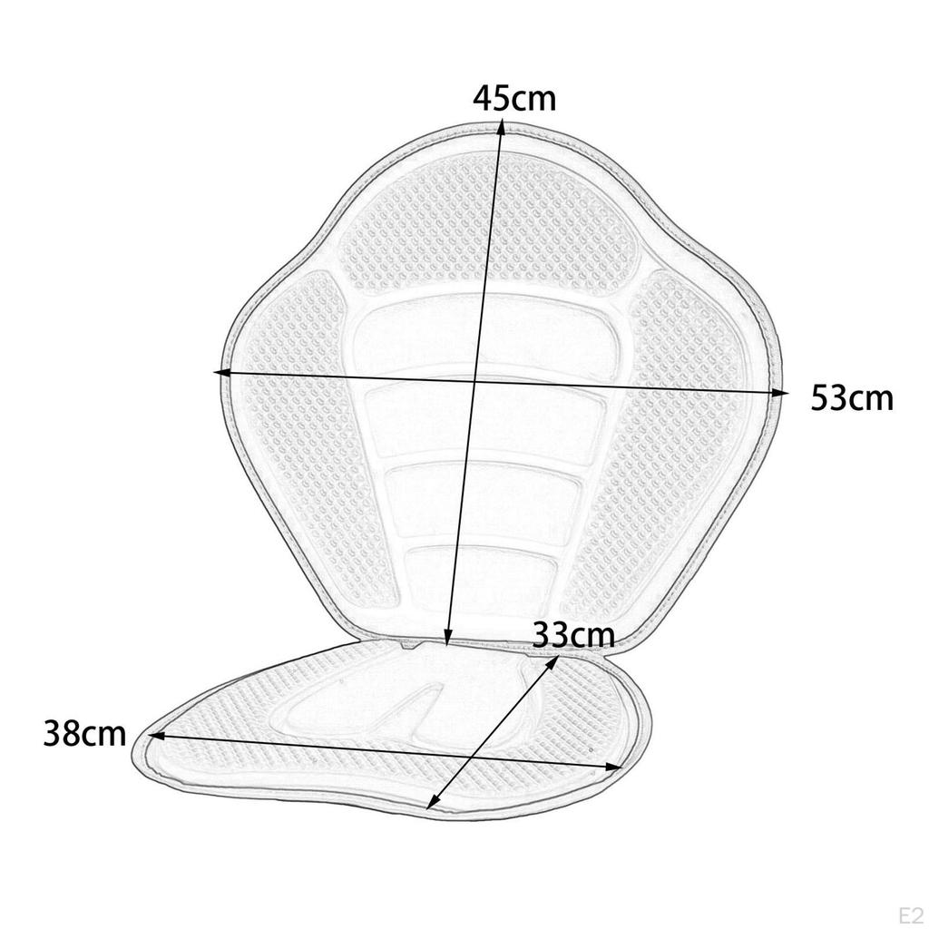 Canoe Backrest Seat with Supportive Cushion for Kayaking And Camping