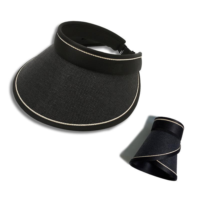 Sunshade sun hat women's summer big brim UV protection empty top sun hat foldable hat