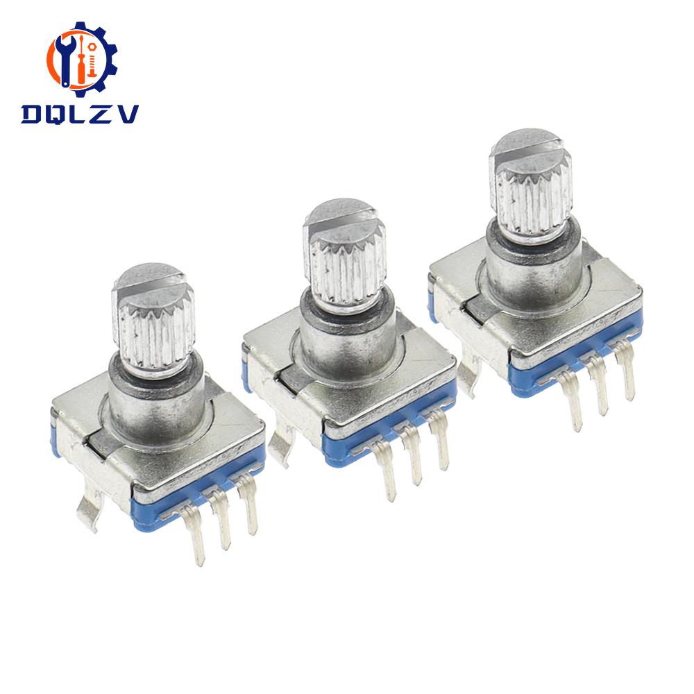 20 Position 360 Degree Rotary Encoder EC11 w Push Button 5Pin Handle Long 12MM With A Built In Push Button Switch