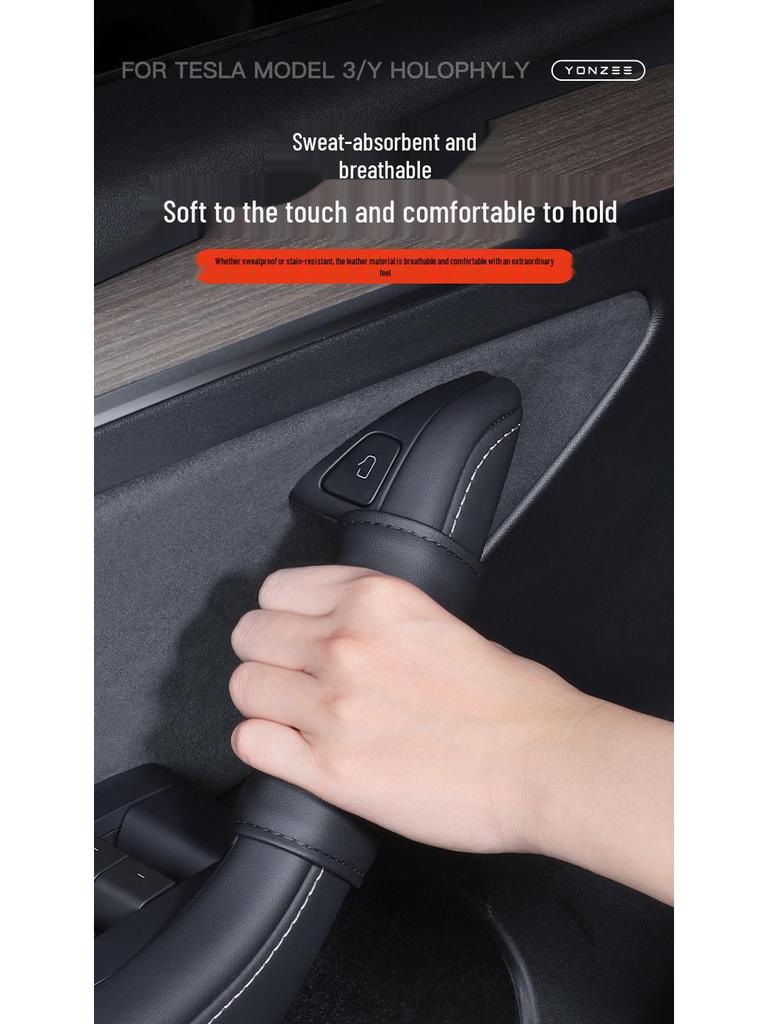 Autocollants de Protection pour Accoudoir et Poignée de Porte Tesla Model 3/Y - Accessoires Intérieurs de Voiture