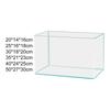 Clear Glass Fish Tank Aquarium Compact Aquatic Landscape Minimalist Turtle Tank for Bedroom Party Office Birthday Living Room