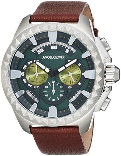 Angel Clover Rugged Watch, Gray Dial, Stainless Steel, Quartz Movement, RG46SGR-BR, Men s, Brown