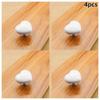 4Pcs Toilet Press Button Topper,Love Heart Shaped Toilet Tank Flusher Top Push Button for Women Long Nail Bathroom Accessories