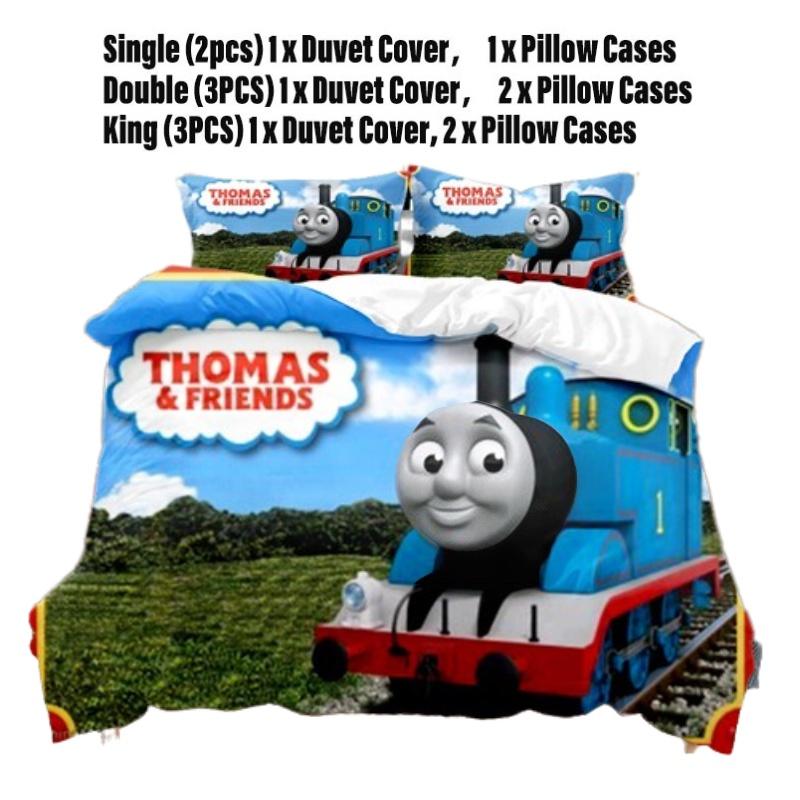 High-quality Thomas Cartoon Digital Print Bedding Set Flower Pattern Suitable For 1.8m Bed