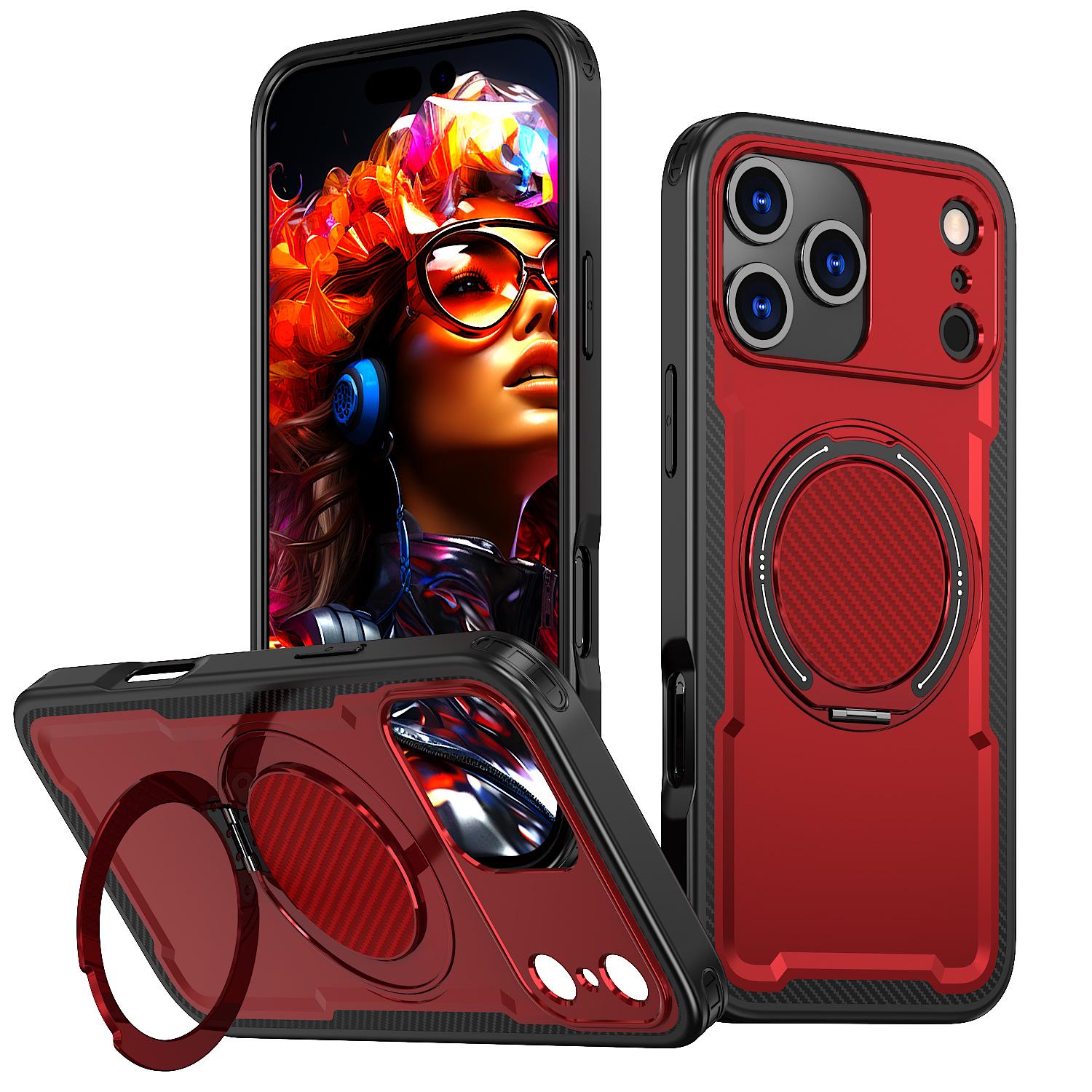 iPhone 17 Pro Max Case - Apocalypse 360° Rotating Stand, Magnetic, Drop-Proof iPhone 15 Pro