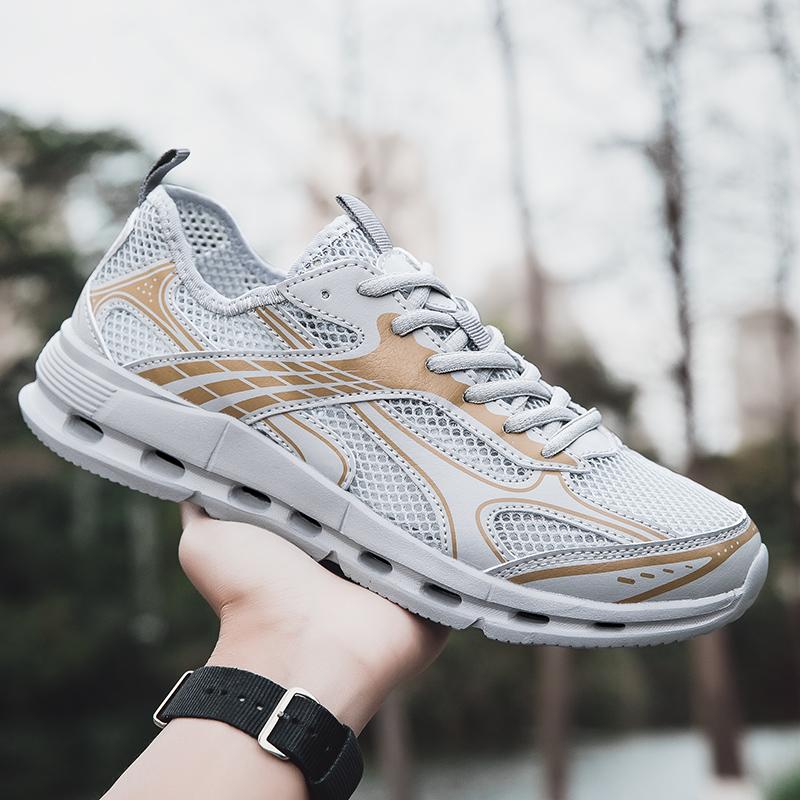 

Casual Shoes Water Shoes Men Sneakers Aqua Shoes Barefoot Outdoor Beach Sandals Quick-Dry Breathable River Sea Diving Swim Shoe 39 серый