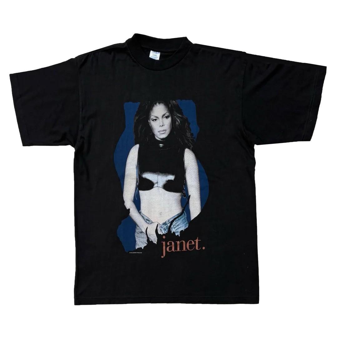 Janet Jackson 1995 95 90s Vintage All Over The Planet Rare Band Tour Unisex T-Shirt S