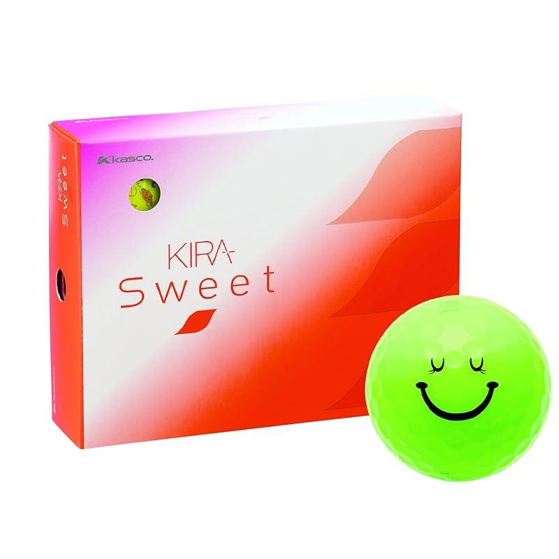 

Kasco golf ball KIRA SWEET 1 dozen characters (12 pieces) lime