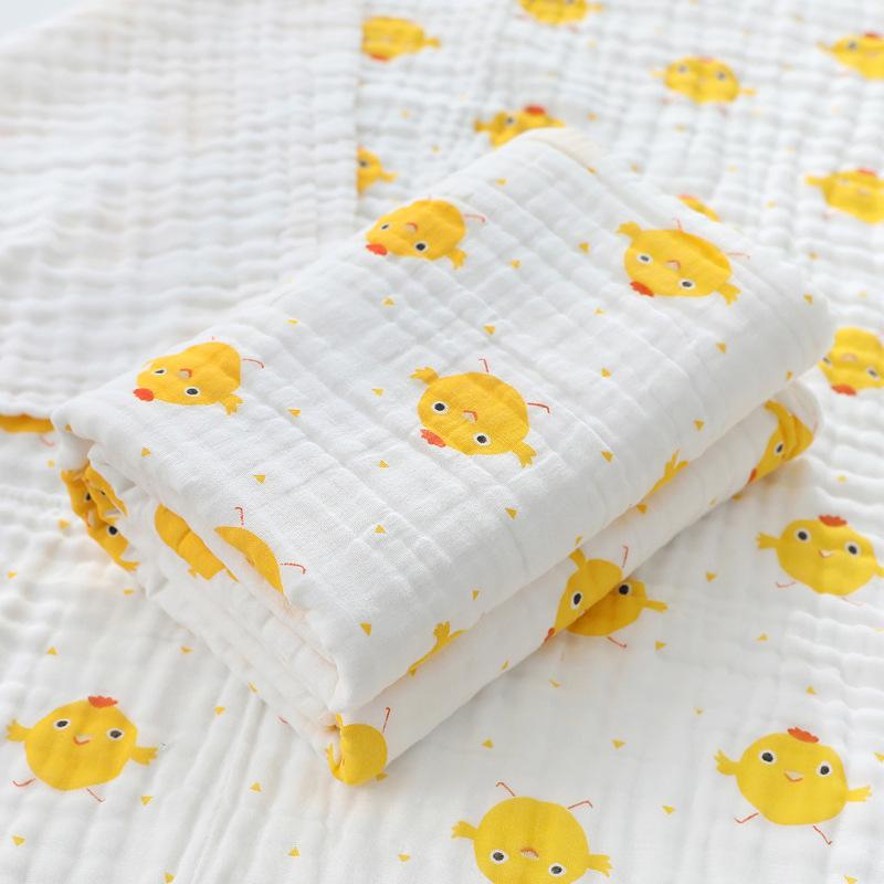 Baby Gauze Bath Towels Cloth Comfortable Anti-Pilling 4-Layer Gauze Newborn Blanket Baby Swaddle Wrap