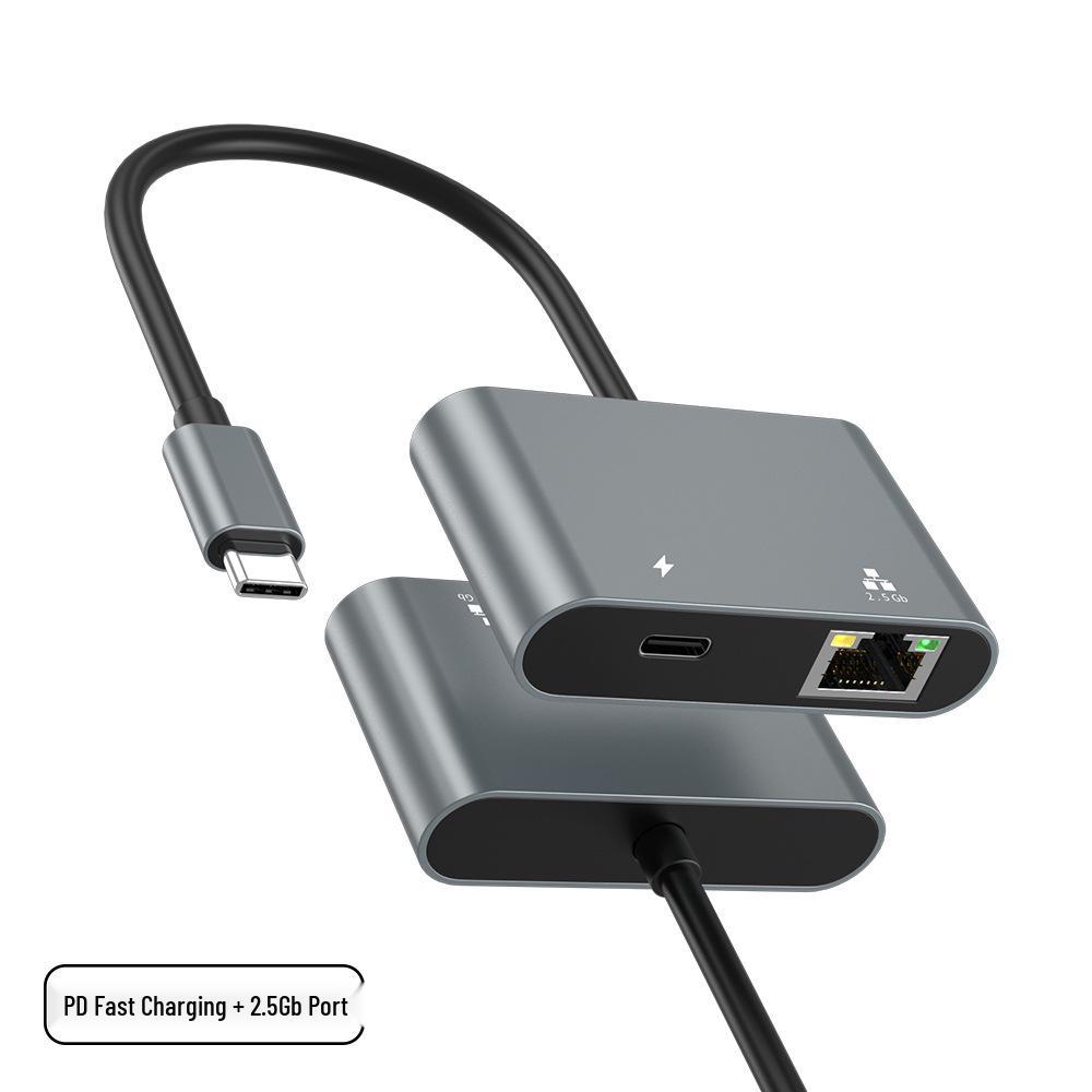USB-C to 2.5G Ethernet Adapter with 100W PD Charging Dock