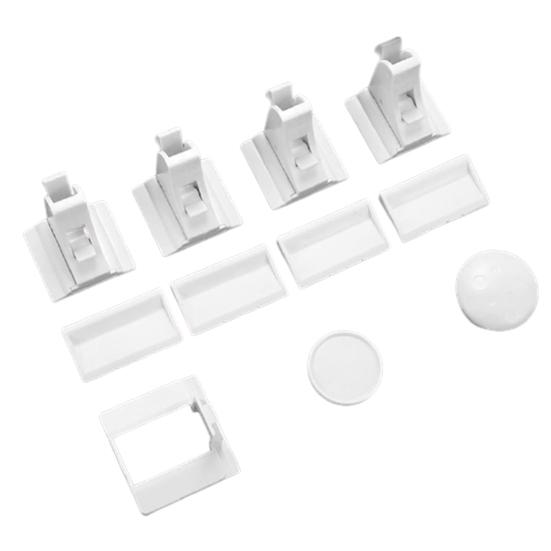 

4 шт., шкаф для холодильника, прозрачный магнитный детский защитный замок для детей 1