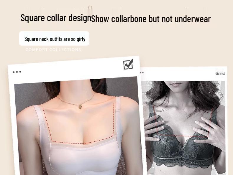 Seamless Strapless Wire-Free Push-Up Bra for Small Chests