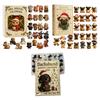 Niedliche Tier-Spielzeugsammlung 2026 Eule/Hund Adventskalender, 24 Tage Countdown bis Weihnachten mit Mini-Figuren-Box-Schmuck, PVC Sammelfiguren