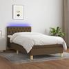 VidaXL Slatted Bed Base with Mattress and LED, Upholstered Bed, Single Bed, Adult Bed for Interior Bedroom, 3133936