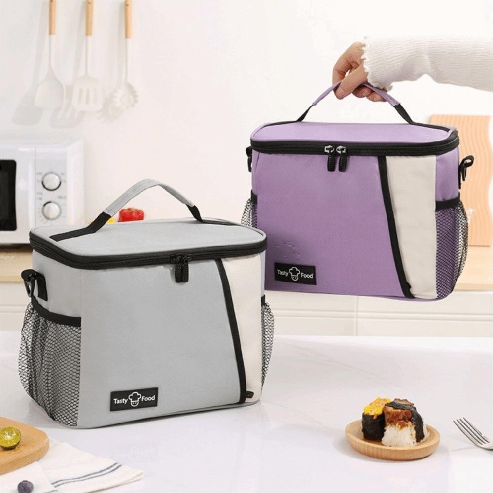 Large Capacity Picnic Bag Leakproof Food Tote Bag Lunch Carrier Insulated Food Bag  Outdoor