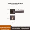 Brass Indoor Magnetic Silent Door Handle for Bedroom & Bathroom