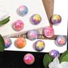 CH76 5Pcs 16mm New Candy Color Colorful Retro Beautiful Charm Beads Handmade Diy Beads Necklace Jewelry Material Accessories