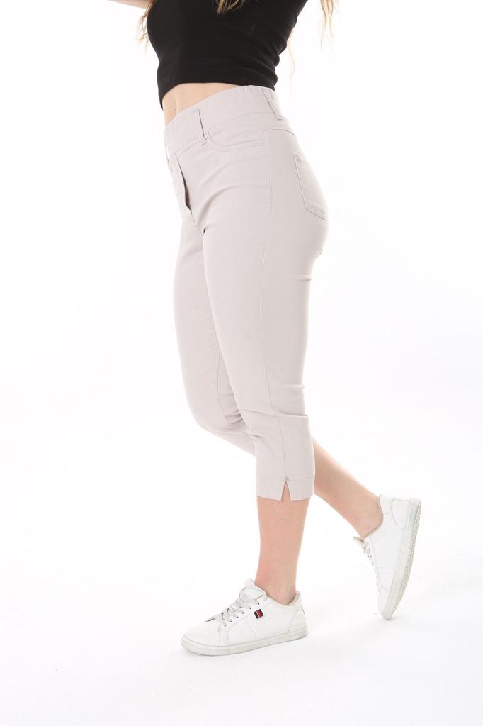 Damenmode Übergröße Shorts & Bermudas Hohe Taille Lycra Übergröße Capri mit Gummizug