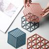 Heat-Resistant Table Mats, Set of 3, Silicone Placemats, Bowl Coasters, Cup Coasters, Anti-Scalding, Non-Slip, High Temperature Resistant Table Mats