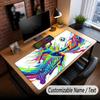 Soccer Theme Custom Mouse Pad Personalized With Name Text Customized Desk Mat For Office Home Decor
