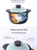 Large Capacity Heat Resistant Ceramic Stew Pot Ming Health Home Gift