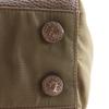 Prada Logo Embossing Handbag Tote Bag Brown Calfskin/Nylon Unisex Used
