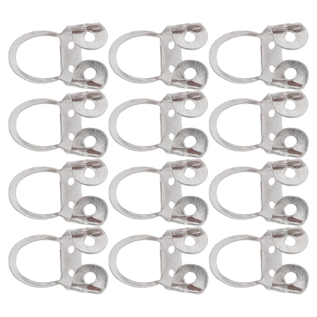 12Pcs Finger Picks Adjustable Stainless Steel Banjo Ukulele Guitar Plucked Strings ToolSilver