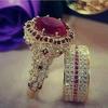 New Trendy European & American Style Full Diamond Women's Ring