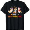 Lustiges Corgi-Hunde-T-Shirt für Halloween, Thanksgiving und Weihnachten