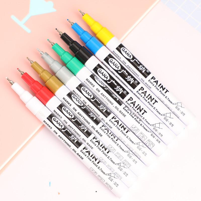 1pcs Metallic Marker 8 Colors For Choose 0.7mm Extra Fine Point Paint Marker Non-toxic Permanent Marker Pen DIY Art Marker