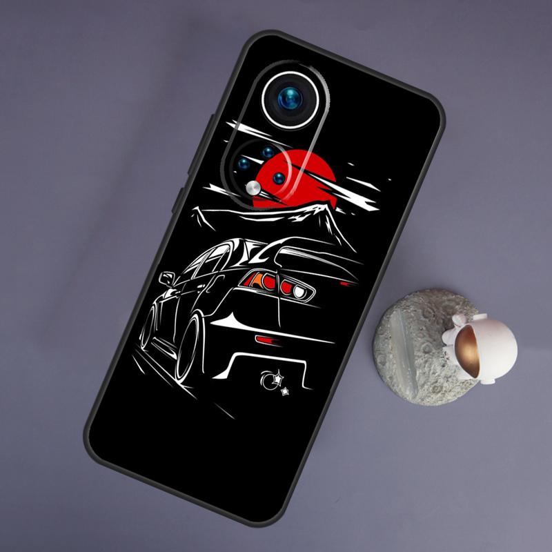 

JDM Car Evo для Huawei Honor Magic 5 Lite 70 50 X8 X9 a P20 P30 P40 P50 P60 Pro P Smart Nova 9 5T чехол Huawei Nova 9