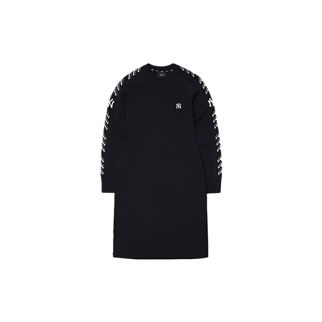 New MLB Long Sleeved Dresses Women's Black 3FOPS0214-50BKS