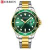 CURREN 8388 Men's Large Dial Calendar Waterproof Business Steel Band Watch