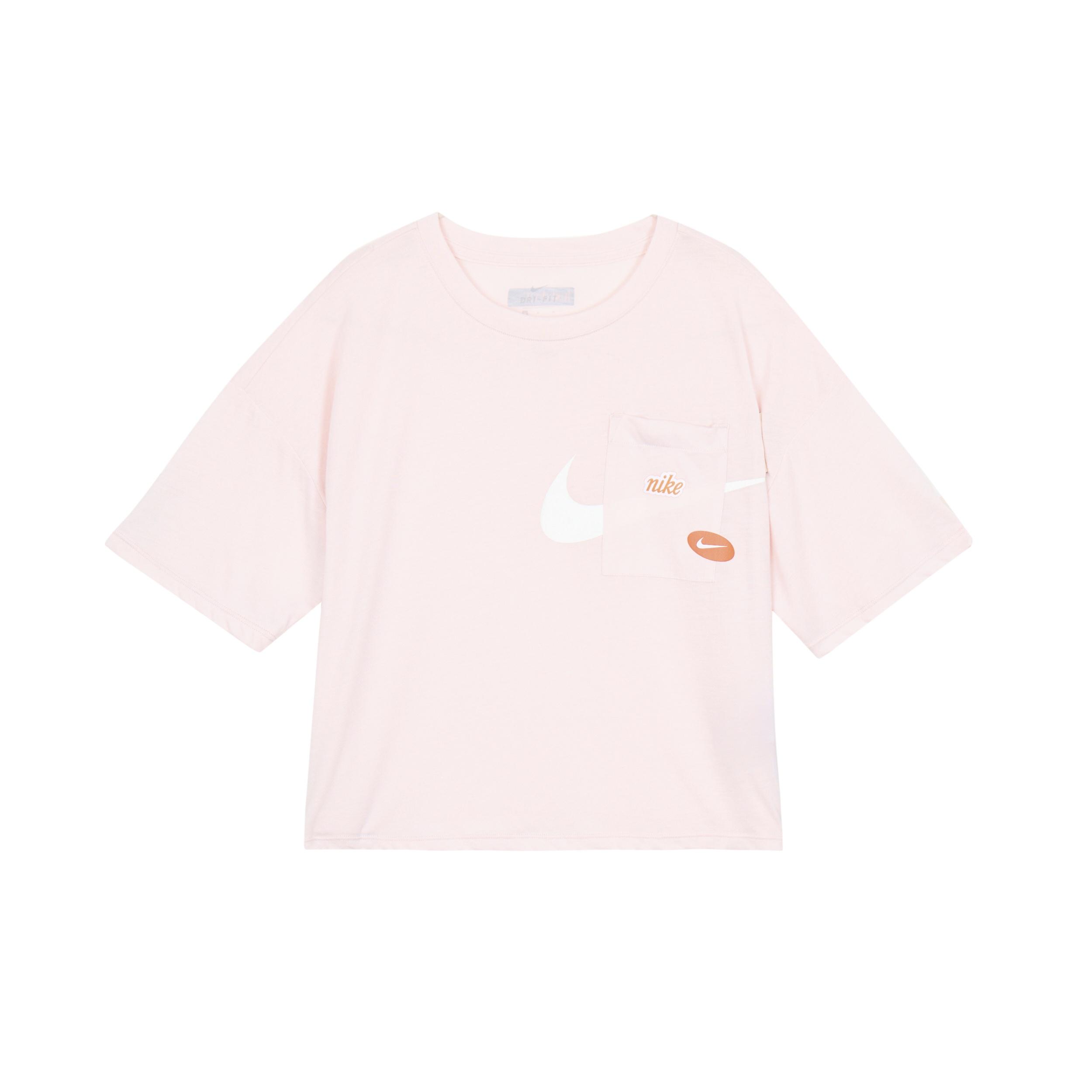 (WMNS) Nike Athleisure Casual Sports Loose Version Short Sleeve Pink Red Women s CJ3481-699 XL