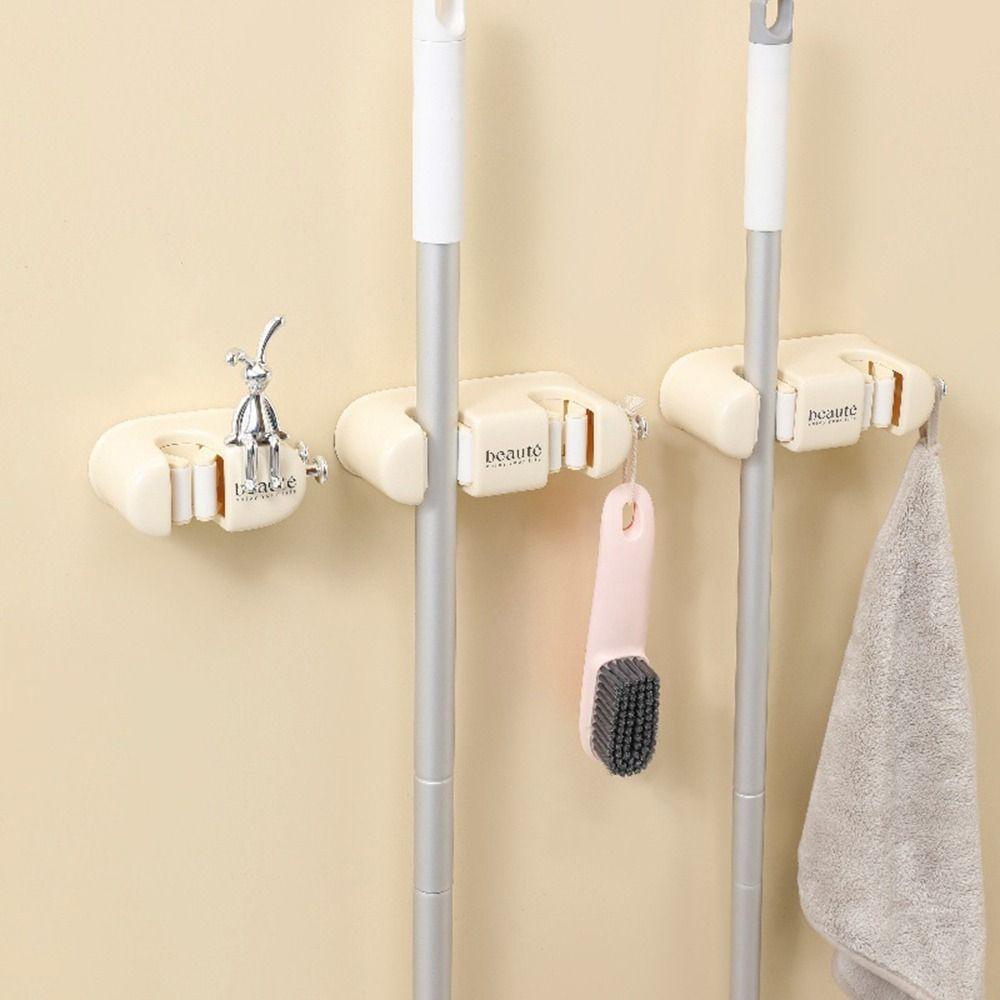 

Мощный крючок для швабры, настенная стойка для хранения швабры, многоцелевой держатель для швабры, кухня