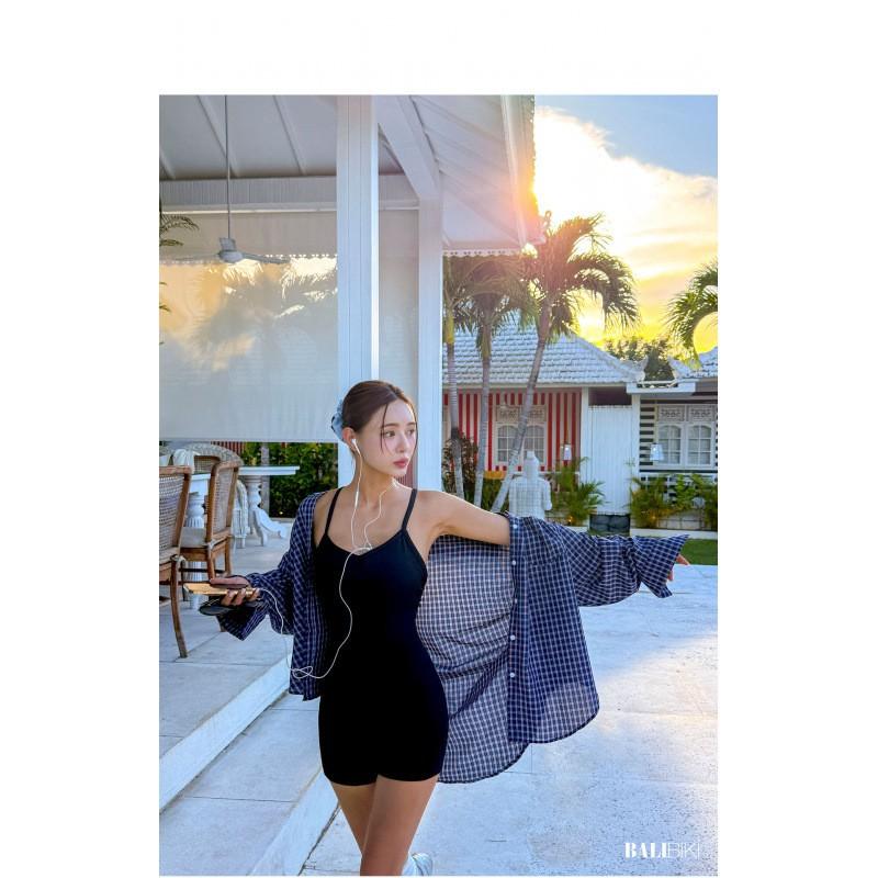 

Hot Girl Sexy Camisole Jumpsuit Women s Base Shorts Black Hip Hugging Pants Ins Casual Swimsuit L чёрный
