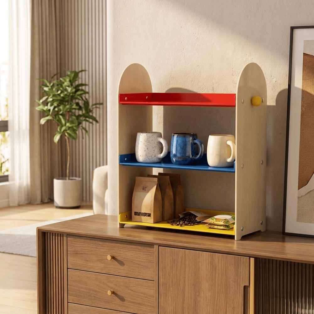 Plastic Water Cup Storage Rack Large Capacity Mug Holder Tea Bag Storage Rack Office