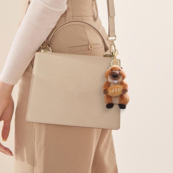 Doll Pendant Keychain Cartoon Style Food Series Plush Doll PP Cotton Lightweight Keys Backpacks Cars Doll