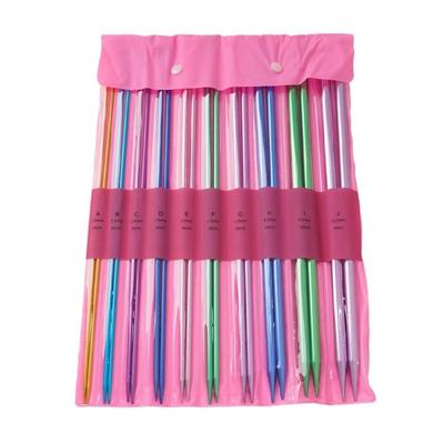 10Pairs Aluminum Knitting Needle for Knitting Weaving Sweater Hat Sock Bag, 35.0cm Long Knitting Needle, Single Pointed